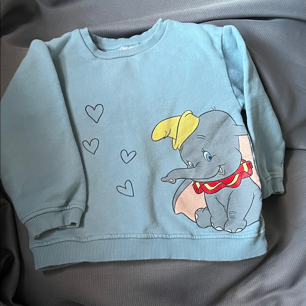 Zara Blue Girls Sweatshirt w Dumbo ❤️ Design